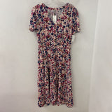 DENVER HAYES WOMEN'S DRESS pink multi colour floral L