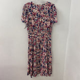 DENVER HAYES WOMEN'S DRESS pink multi colour floral L