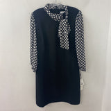 CALVIN KLEIN WOMEN'S DRESS black white 14