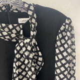 CALVIN KLEIN WOMEN'S DRESS black white 14