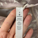 LULULEMON WOMEN'S ACTIVE BOTTOM pink cream print 6