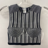 ZARA WOMEN'S TANK/CAMI black white stripe XS-S