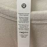 LULULEMON WOMEN'S ACTIVE TOP off white 8