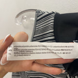 ZARA WOMEN'S DRESS black white stripe M-L