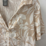 MATTY M WOMEN'S DRESS beige white tropical L