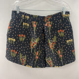 RED VALENTINO WOMEN'S SHORTS black olive red M/46