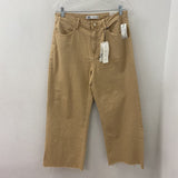 ZARA WOMEN'S JEANS camel 8
