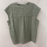 JNY jones new york WOMEN'S BLOUSE/SHIRT green white mix S