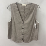 EVERLANE WOMEN'S BLAZER/JACKET brown white check 10
