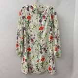TED BAKER WOMEN'S DRESS offwhite green pink S/1