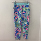 lilly pulitzer WOMEN'S ACTIVE BOTTOM aqua pink blue XS