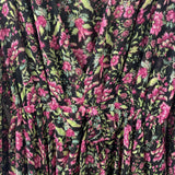 Misa WOMEN'S DRESS black pink green L