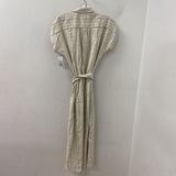 RW&CO WOMEN'S DRESS beige black stripe S
