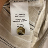 RW&CO WOMEN'S DRESS beige black stripe S