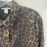 H&M WOMEN'S BLOUSE/SHIRT animal print XL
