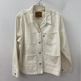 LEVI WOMEN'S DENIM JACKET cream XL
