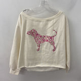 PINK VS WOMEN'S TOP cream pink L