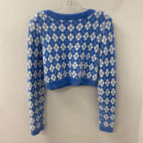 SUNDAY BEST WOMEN'S CARDIGAN blue white M