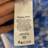 SUNDAY BEST WOMEN'S CARDIGAN blue white M