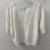 DKNY WOMEN'S BLOUSE/SHIRT white L
