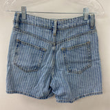H&M WOMEN'S SHORTS blue white 0