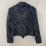 ANN TAYLOR WOMEN'S BLAZER/JACKET blue silver black 10