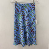URBAN OUTFITTERS WOMEN'S SKIRT blue green multi XS
