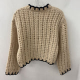 MANGO/MNG WOMEN'S SWEATER beige black M