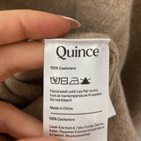 QUINCE WOMEN'S CASHMERE beige heather M
