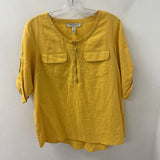 ELLEN TRACY WOMEN'S BLOUSE/SHIRT yellow M