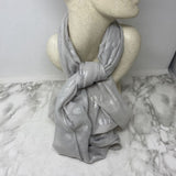 WOMEN'S SCARF/SHAWL grey, silver pineapples