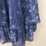 made in Italy WOMEN'S DRESS blue floral print S