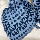 WOMEN'S SCARF/SHAWL blue navy