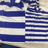 DIESEL WOMEN'S SCARF/SHAWL white blue stripe