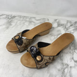 COACH WOMEN'S SANDALS brown beige 9ish