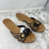 COACH WOMEN'S SANDALS brown beige 9ish