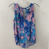 REBECCA TAYLOR WOMEN'S BLOUSE/SHIRT pink blue 10