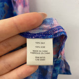 REBECCA TAYLOR WOMEN'S BLOUSE/SHIRT pink blue 10