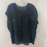 EILEEN FISHER WOMEN'S BLOUSE/SHIRT black cream M