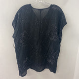 EILEEN FISHER WOMEN'S BLOUSE/SHIRT black cream M