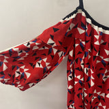 PARKER WOMEN'S BLOUSE/SHIRT red white blue M