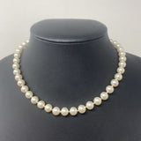 WOMEN'S NECKLACE pearl silver