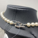 WOMEN'S NECKLACE pearl silver