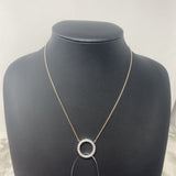PANDORA WOMEN'S NECKLACE silver clear