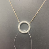 PANDORA WOMEN'S NECKLACE silver clear