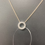 PANDORA WOMEN'S NECKLACE silver clear