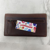 WOMEN'S WALLET/WRISTLET brown