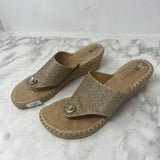 WHITE MOUNTAIN WOMEN'S SANDALS gold 7.5