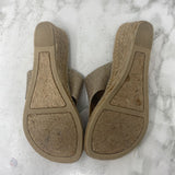 WHITE MOUNTAIN WOMEN'S SANDALS gold 7.5