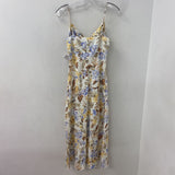EVER NEW melbourne WOMEN'S DRESS white yellow periwinkle 6
